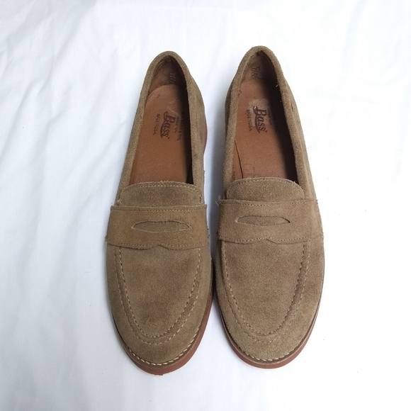 bass suede loafers